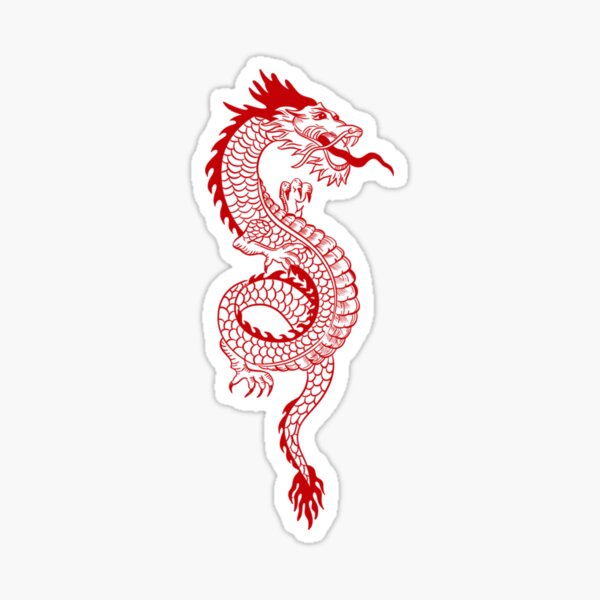 red outline dragon tattoo  Dragon tattoo Tattoos Watercolor tattoo