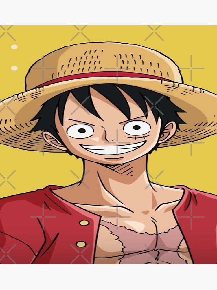 Monkey D. Luffy Straw Hat/Mugiwara Small Logo from One Piece Manga and Anime  - Straw Hat Pirates - Pin