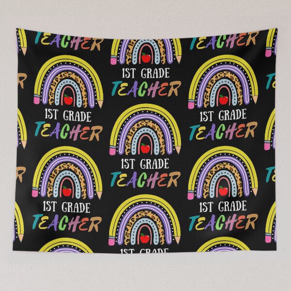 Item preview, 1st Grade Teacher Funny Rainbow Back To School designed and sold by R&BApparel.