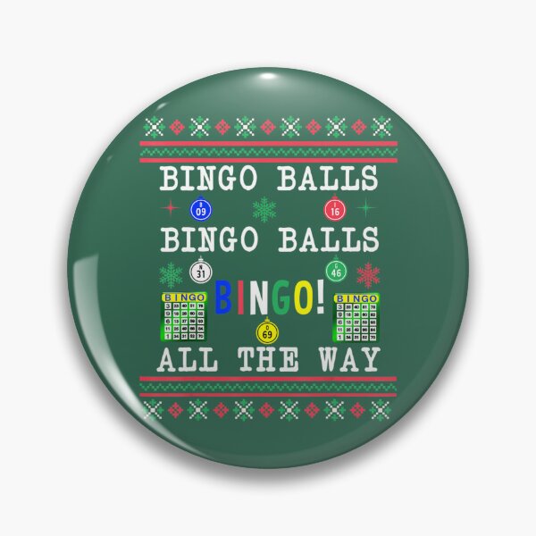 Item preview, Bingo Ugly Christmas Bingo Balls All The Way designed and sold by YeuQuais.