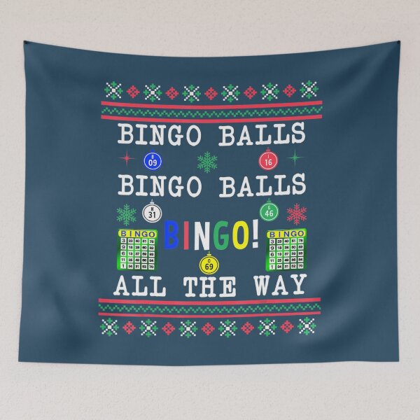 Item preview, Bingo Ugly Christmas Bingo Balls All The Way designed and sold by YeuQuais.