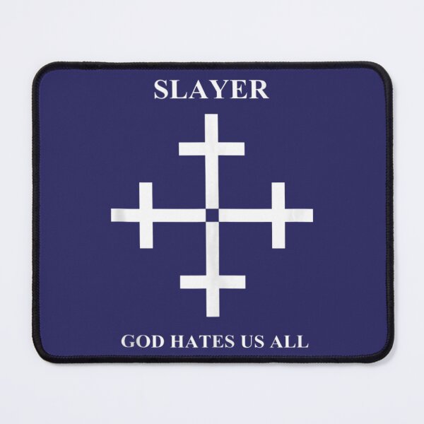 Item preview, Slayer Â€“ God Hates Us All Cross designed and sold by YeuQuais.