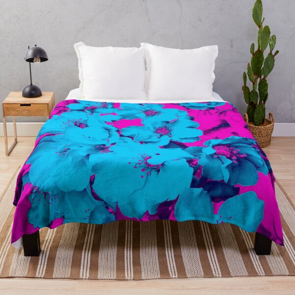 Item preview, Pretty spring abstract blue color blossom flowers by Iritof designed and sold by iritof.