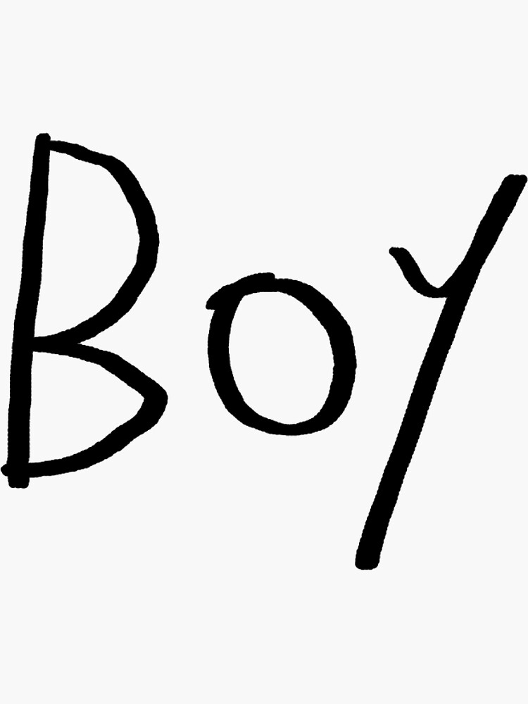 "Boy" Sticker for Sale by kiippers Redbubble
