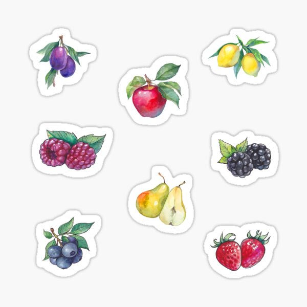 Artikel-Vorschau von Aquarell-Obst-Sammlung, designt und verkauft von silviaol.