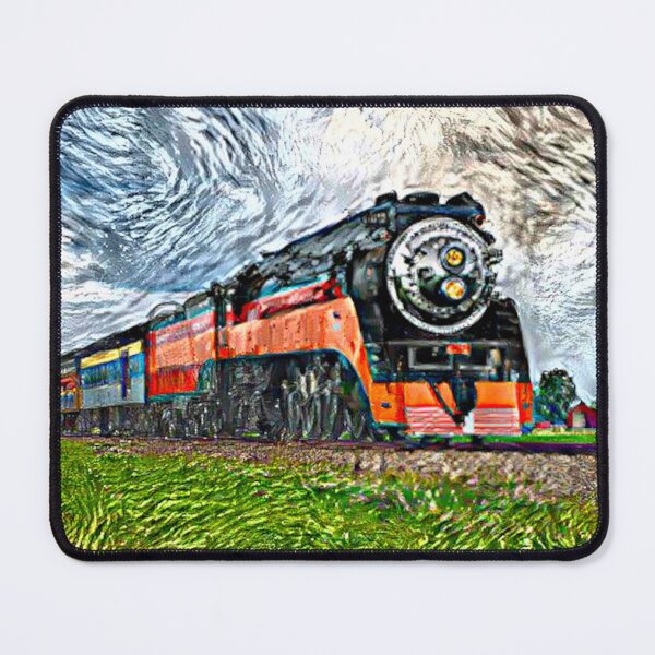 Item preview, SP Daylight Steam Engine Train Landscape Painting designed and sold by TheTrainRoom.