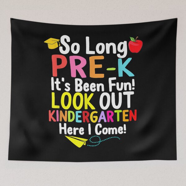 Item preview, So Long Pre-K Kindergarten Here I Come Graduation designed and sold by ElizabethxJime.