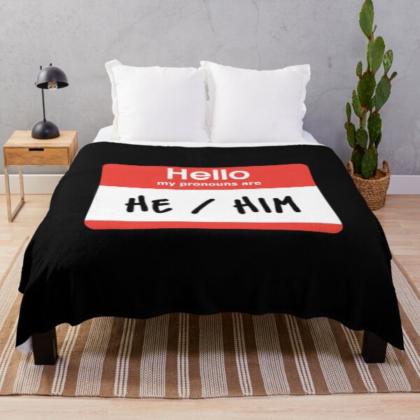 Item preview, Hello My Pronouns Are He Him designed and sold by everything4eva.