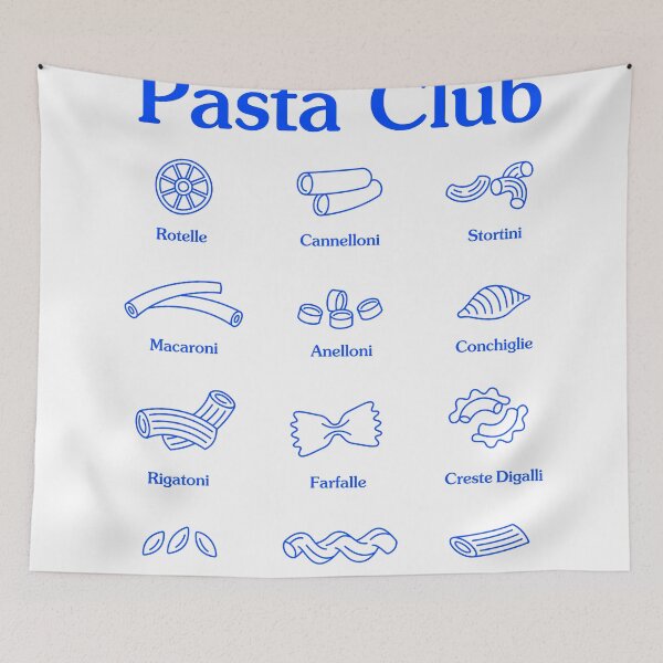Item preview, Pasta Club - Pasta Varieties T-Shirt designed and sold by BanterKind.