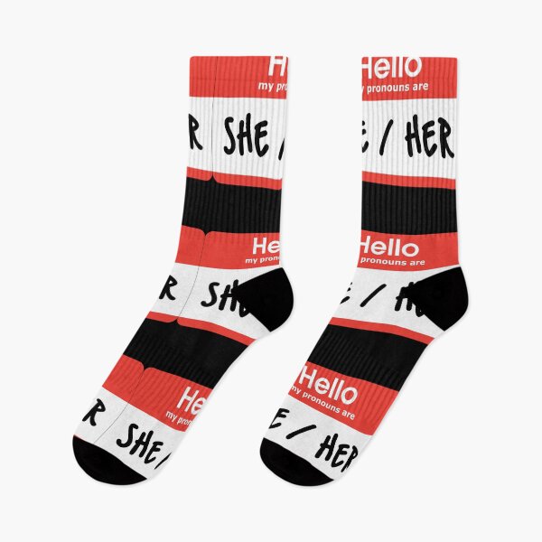 Item preview, Hello My Pronouns Are She Her designed and sold by everything4eva.
