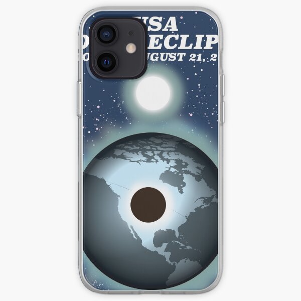USA Solar Eclipse 2017 vintage poster iPhone Soft Case