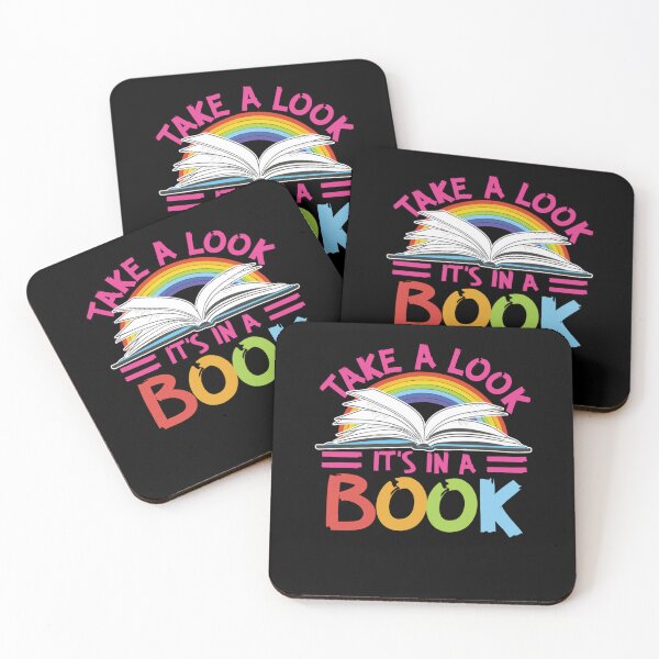 Item preview, Take A Look It's In A Book Vintage Retro Rainbow Librarian designed and sold by ElizabethxJime.
