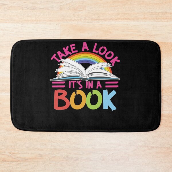 Item preview, Take A Look It's In A Book Vintage Retro Rainbow Librarian designed and sold by ElizabethxJime.