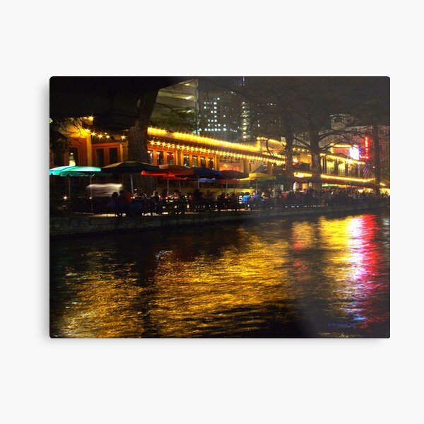 River Night Life Metal Print