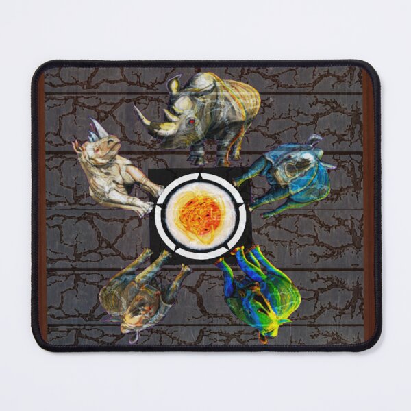 Item preview, Decorative Side CoR.V1.A.Live Rhinos designed and sold by AJLeibengeist.