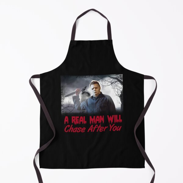 Item preview, Un vrai homme vous poursuivra Halloween designed and sold by RahimGandhic.