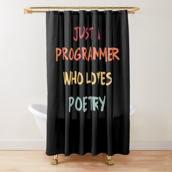 Item preview, Funny Programmer Gift | Funny Software Developer Gift | Funny Coder Gift | Just A Programmer Who Loves Poetry designed and sold by campingforge.