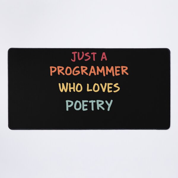 Item preview, Funny Programmer Gift | Funny Software Developer Gift | Funny Coder Gift | Just A Programmer Who Loves Poetry designed and sold by campingforge.