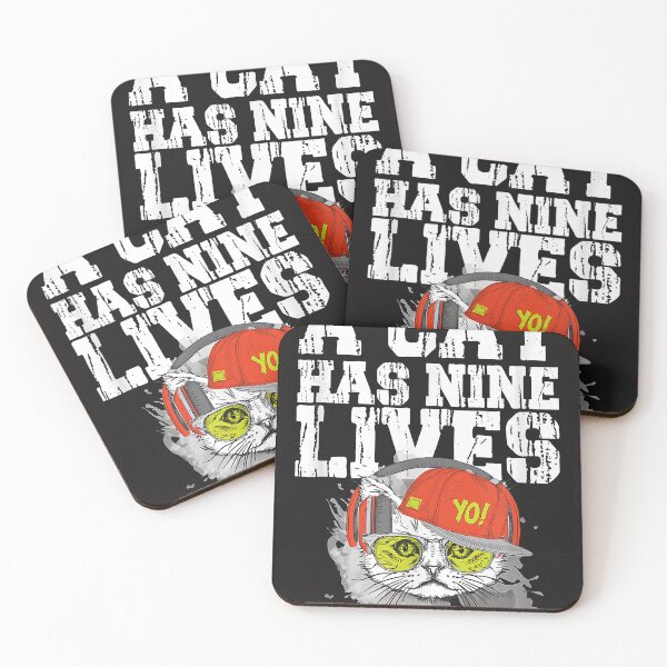 Item preview, a cat has nine lives  designed and sold by RUTHANNEFLORES.