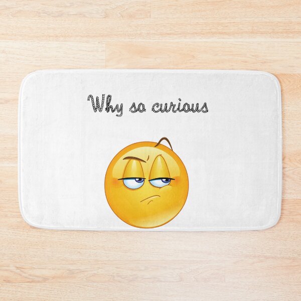 Item preview, why so curious funny emoji face, curious emoji face, world emoji day, funny emoji  designed and sold by mustafatolba16.