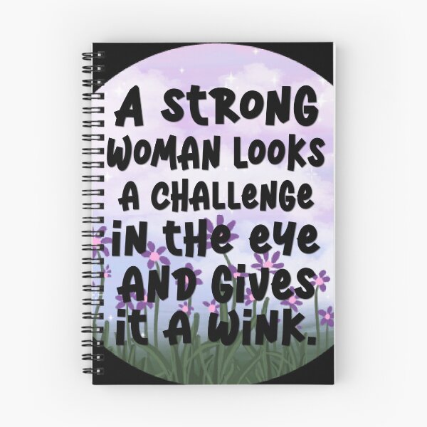 Item preview, A strong woman looks a challenge in the eye and gives it a wink designed and sold by Lezbo1986.