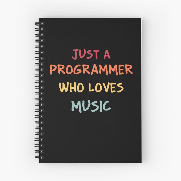 Item preview, Funny Programmer Gift | Funny Software Developer Gift | Funny Coder Gift | Just A Programmer Who Loves Music designed and sold by campingforge.