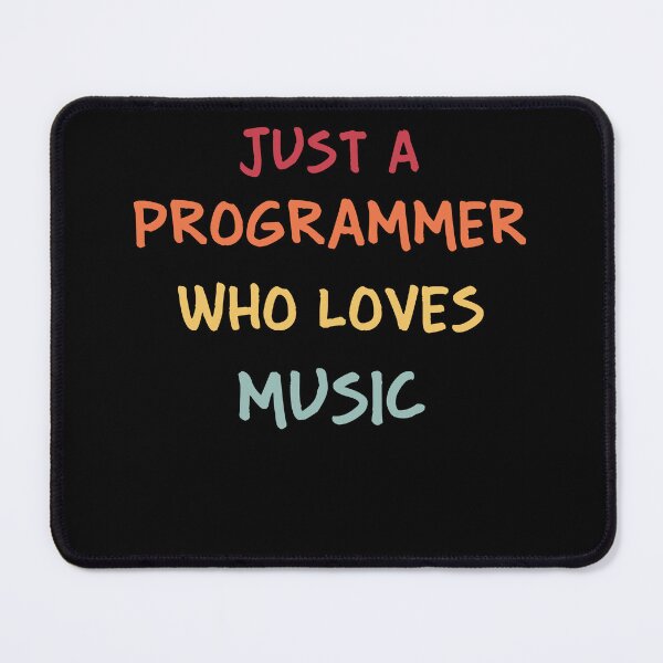 Item preview, Funny Programmer Gift | Funny Software Developer Gift | Funny Coder Gift | Just A Programmer Who Loves Music designed and sold by campingforge.
