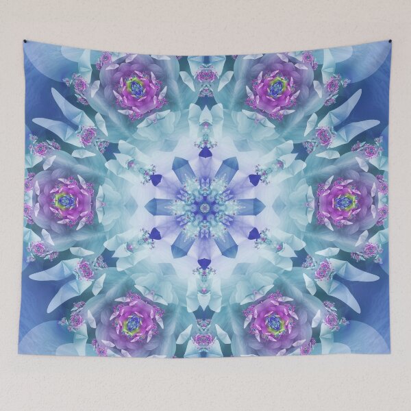 Item preview, Royal Blue and Purple Mandala designed and sold by Kelly Dietrich Mandala & Fractal Art.