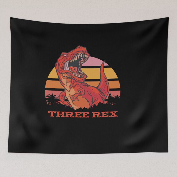 Item preview, THREE YEAR OLD TREX TURNING THREE DINOSAUR DESIGN designed and sold by sobriowslen.