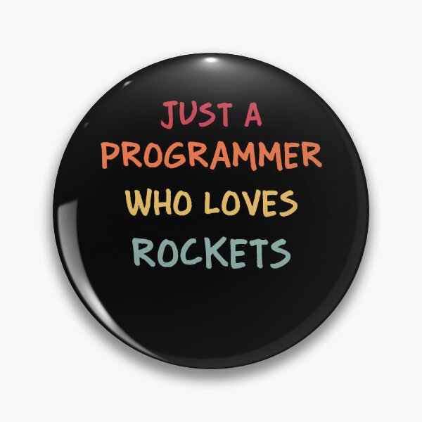 Item preview, Funny Programmer Gift | Funny Software Developer Gift | Funny Coder Gift | Just A Programmer Who Loves Rockets designed and sold by campingforge.