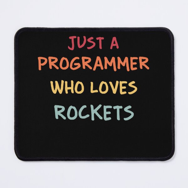 Item preview, Funny Programmer Gift | Funny Software Developer Gift | Funny Coder Gift | Just A Programmer Who Loves Rockets designed and sold by campingforge.