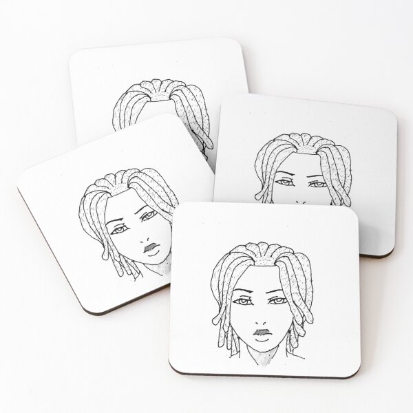 Item preview, Visage de jeune garçon avec des serrures designed and sold by RahimGandhic.