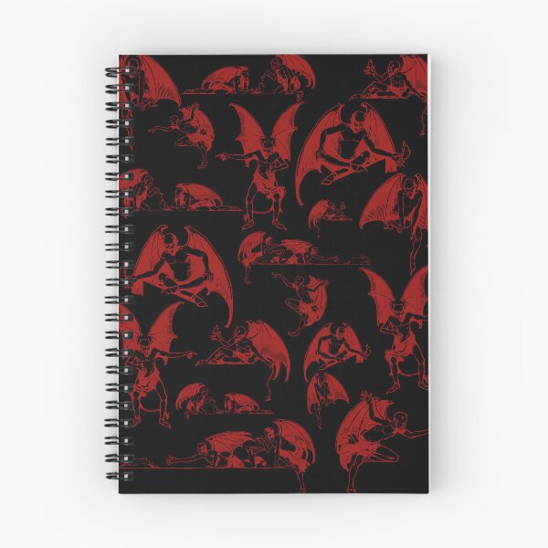 Item preview, Vintage red demon pattern designed and sold by BlkBearyDesigns.