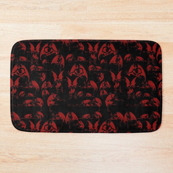 Item preview, Vintage red demon pattern designed and sold by BlkBearyDesigns.