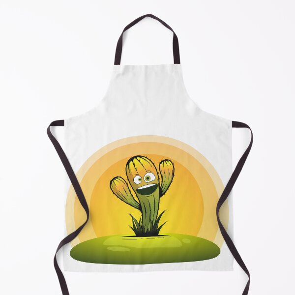 Item preview, crazy happy screaming Cactus man standing alone in desert  with sunrice golden hour designed and sold by Muditha88.
