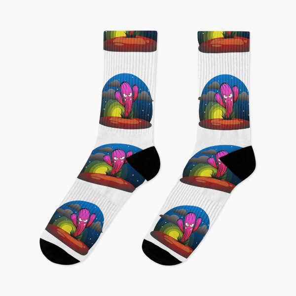 Item preview, cruel though angry isolated waving cactus on desert in the night with moon designed and sold by Muditha88.