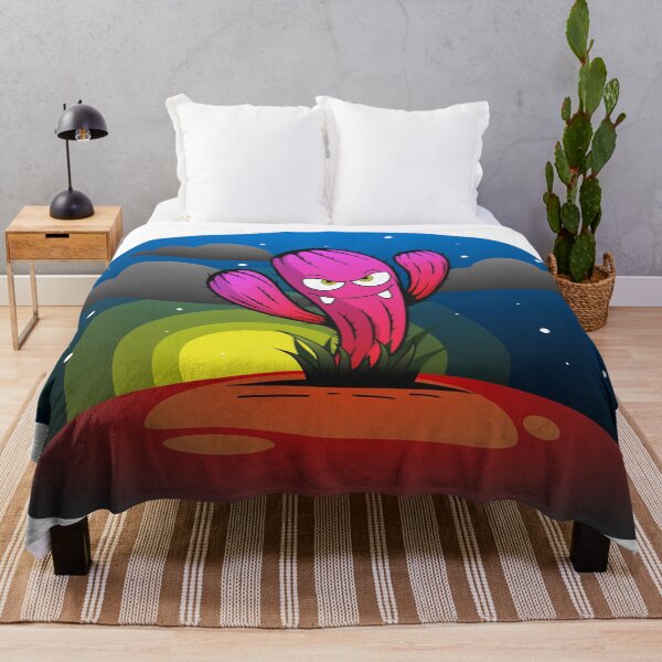 Item preview, cruel though angry isolated waving cactus on desert in the night with moon designed and sold by Muditha88.