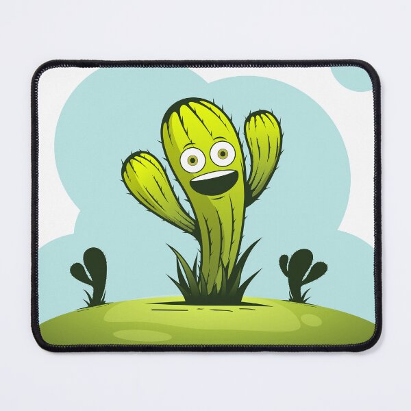 Item preview, happy smiling isolated dancing cactus on desert in the noon designed and sold by Muditha88.