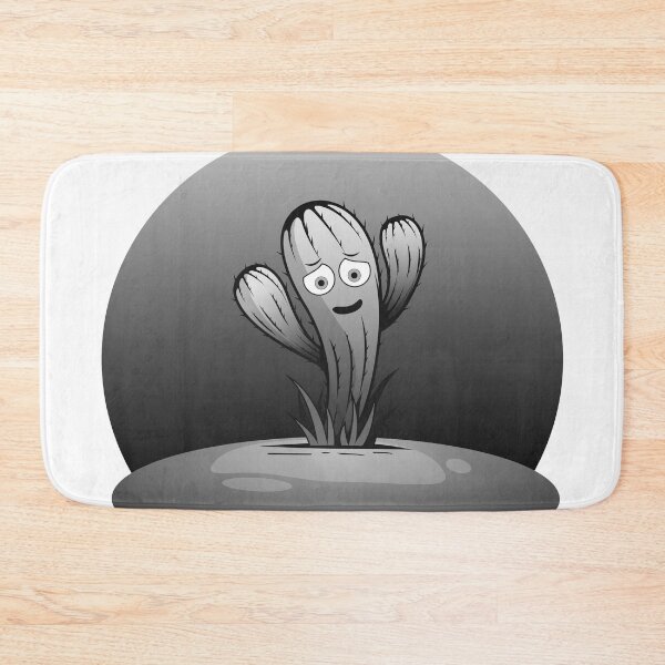 Item preview, upset isolated waving cactus on desert in the dark background designed and sold by Muditha88.