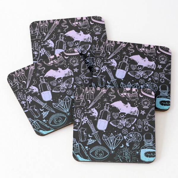 Item preview, Pastel goth witchy pattern designed and sold by BlkBearyDesigns.