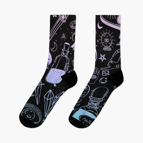 Item preview, Pastel goth witchy pattern designed and sold by BlkBearyDesigns.