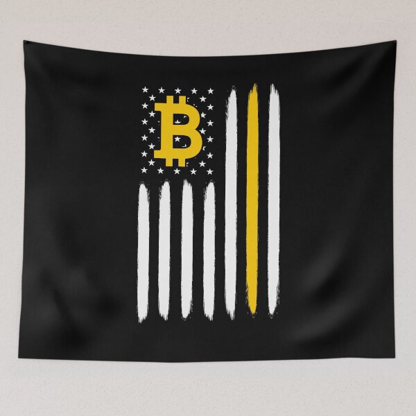 Item preview, Usa Flag Bitcoin designed and sold by jothi-designers.