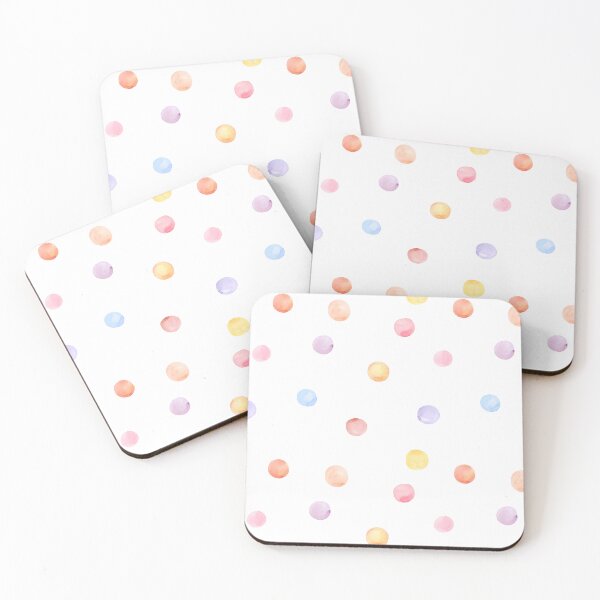 Item preview, Rainbow Watercolor Dots Print designed and sold by hsiangyc.