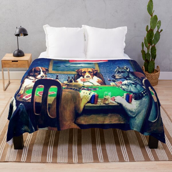 Item preview, Colorful Funny Dogs Playing Poker designed and sold by BlissHeaven.