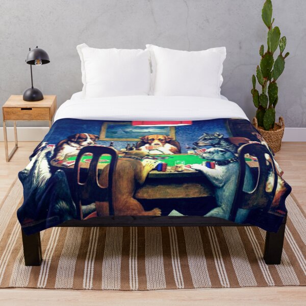 Item preview, Colorful Funny Dogs Playing Poker designed and sold by BlissHeaven.