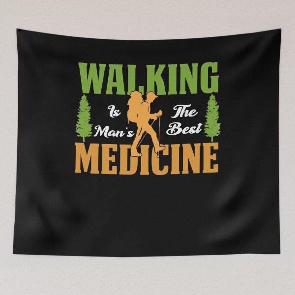 Item preview, Walking is the man's Best Medicine designed and sold by jothi-designers.