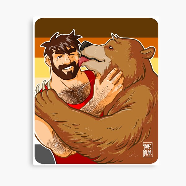 BEAR KISS - BEAR PRIDE Canvas Print