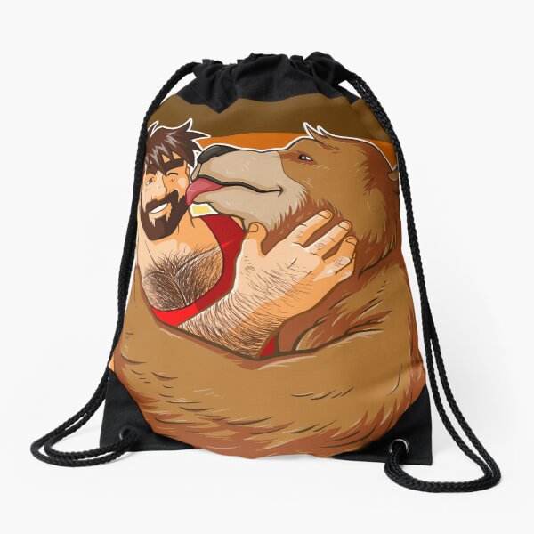 BEAR KISS - BEAR PRIDE Drawstring Bag
