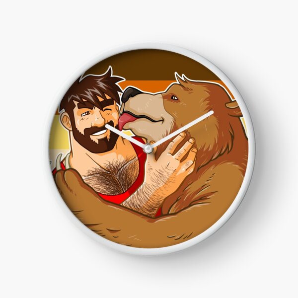 BEAR KISS - BEAR PRIDE Clock