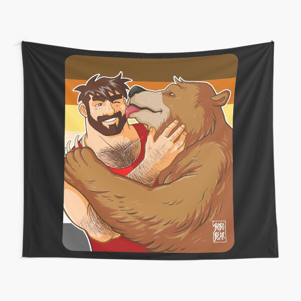 BEAR KISS - BEAR PRIDE Tapestry